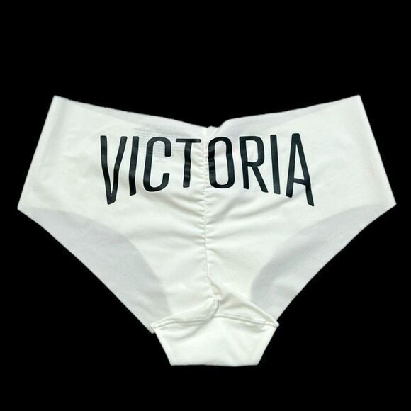 Victorias Secret No Show Seamless Supersoft stretchy Hiphugger VICTORIA Print M - Picture 1 of 2